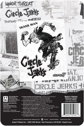 Super7 - Circle Jerks ReAction Figure Wave 1 - Skank Man (Grayscale) (Collectible, Figure, Action Figure)