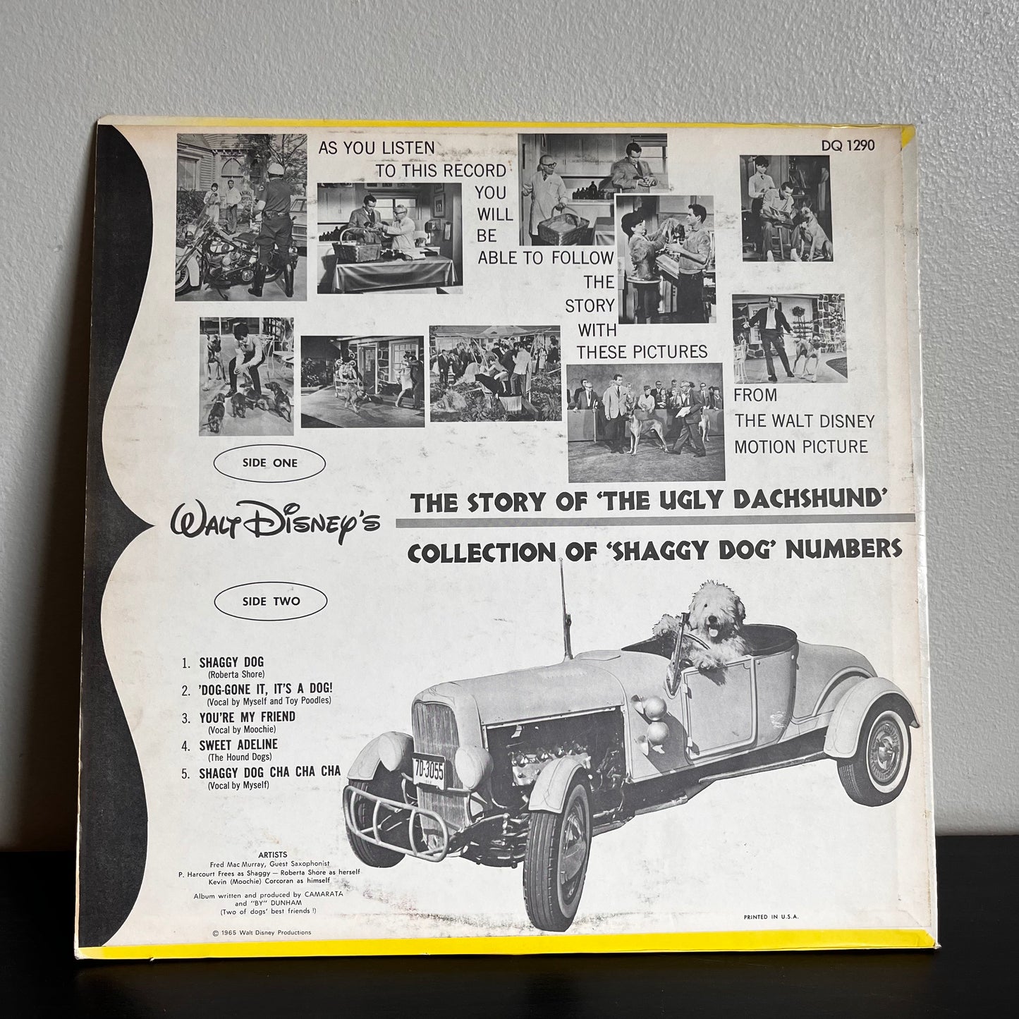 Walt Disney's Story Of The Ugly Dachshund Used Vinyl DQ-1290 VG+