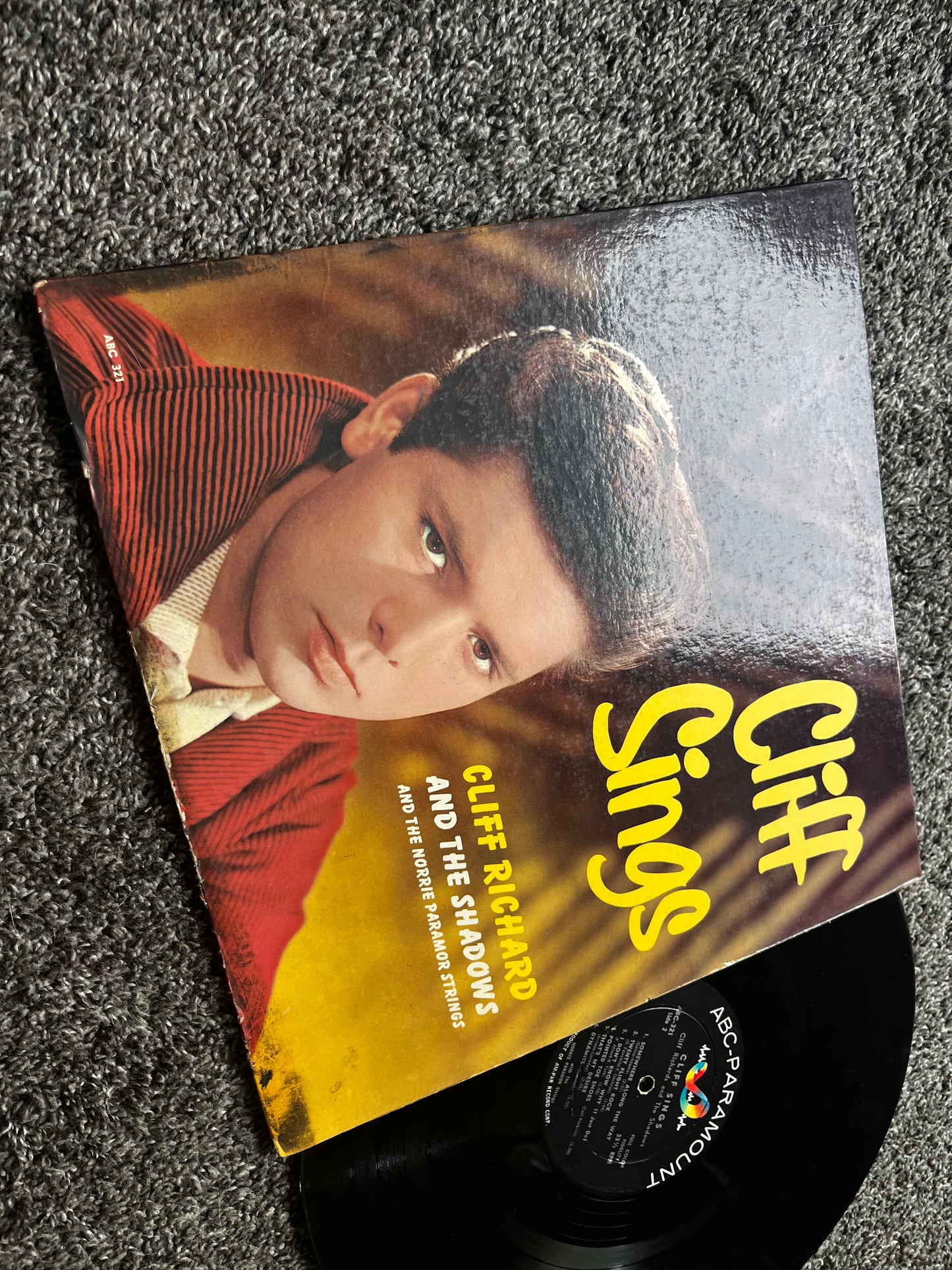 Cliff Sings - Cliff Richard and the Shadows Vinyl VG ABC-321 Mono