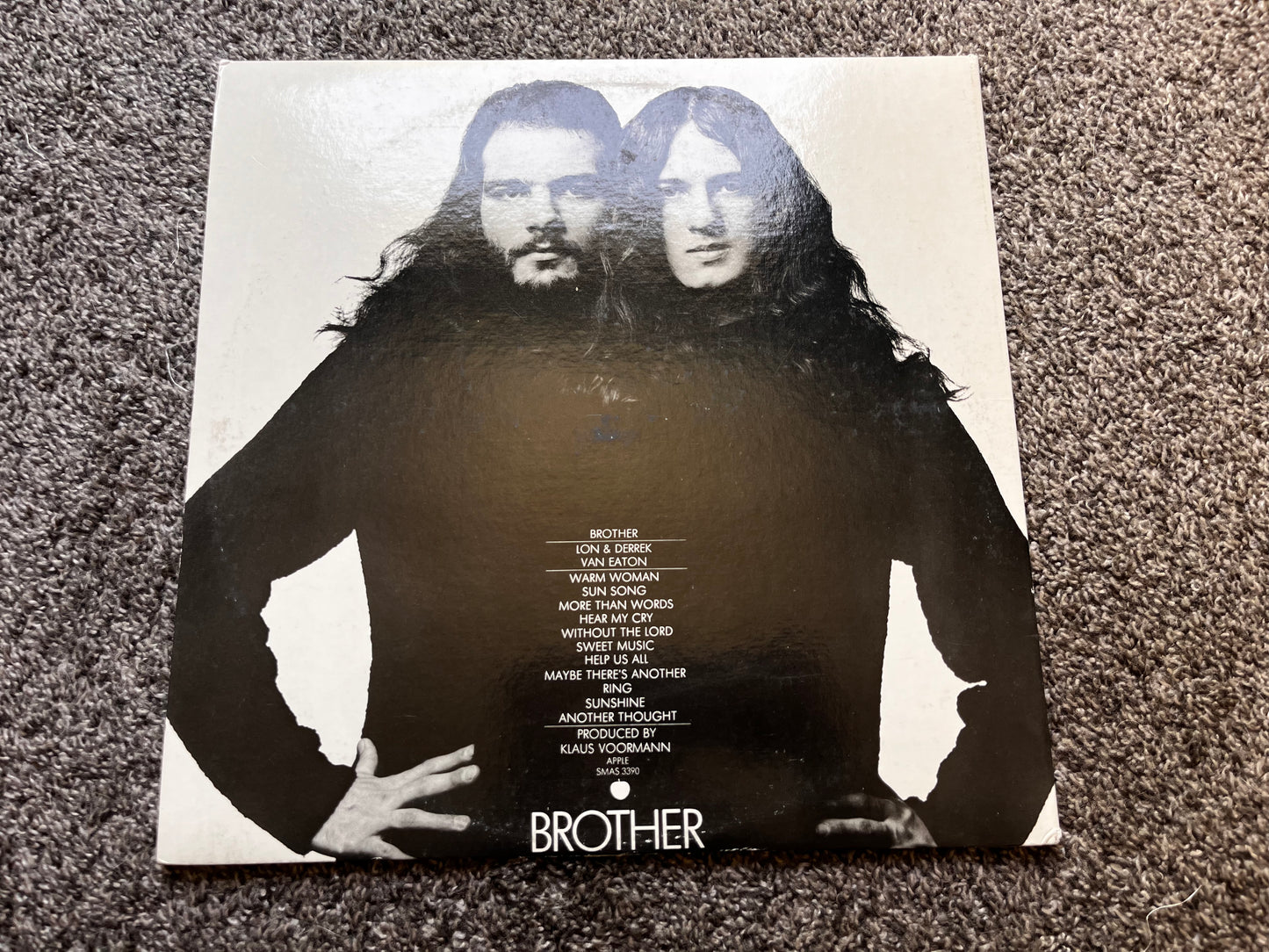 Brother - Lon & Derrek Van Eaton Vinyl APPLE SMAS 3390 Used VG+/EX