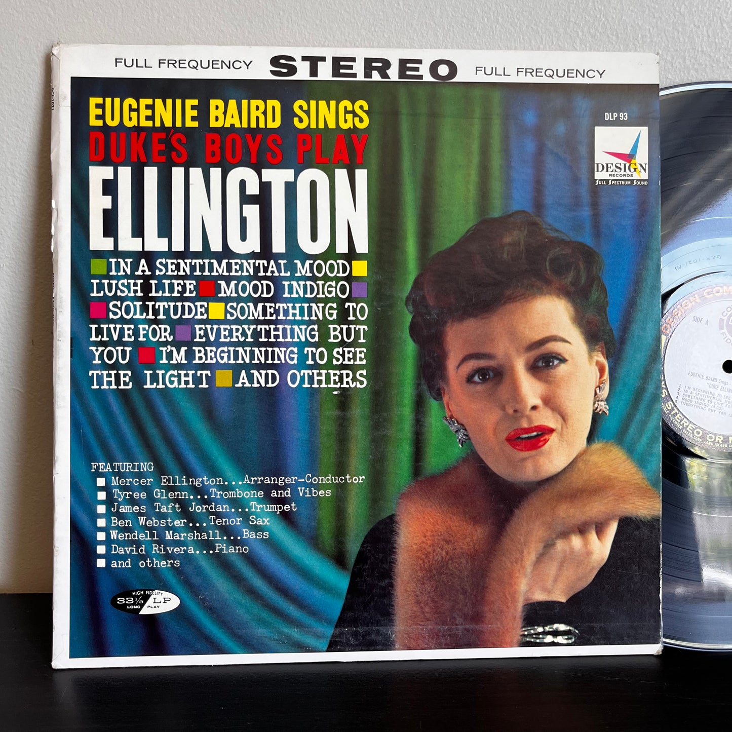 Eugenie Baird Sings Duke's Boys Play Ellington LP STERO DLP 93 Used Vinyl EX
