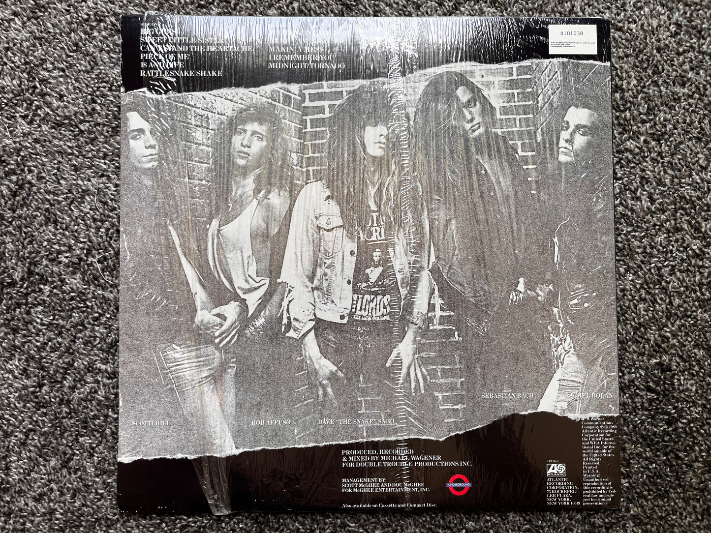 Skid Row - Club Edition Vinyl Used VG Play Tested 81936-1 R-101038