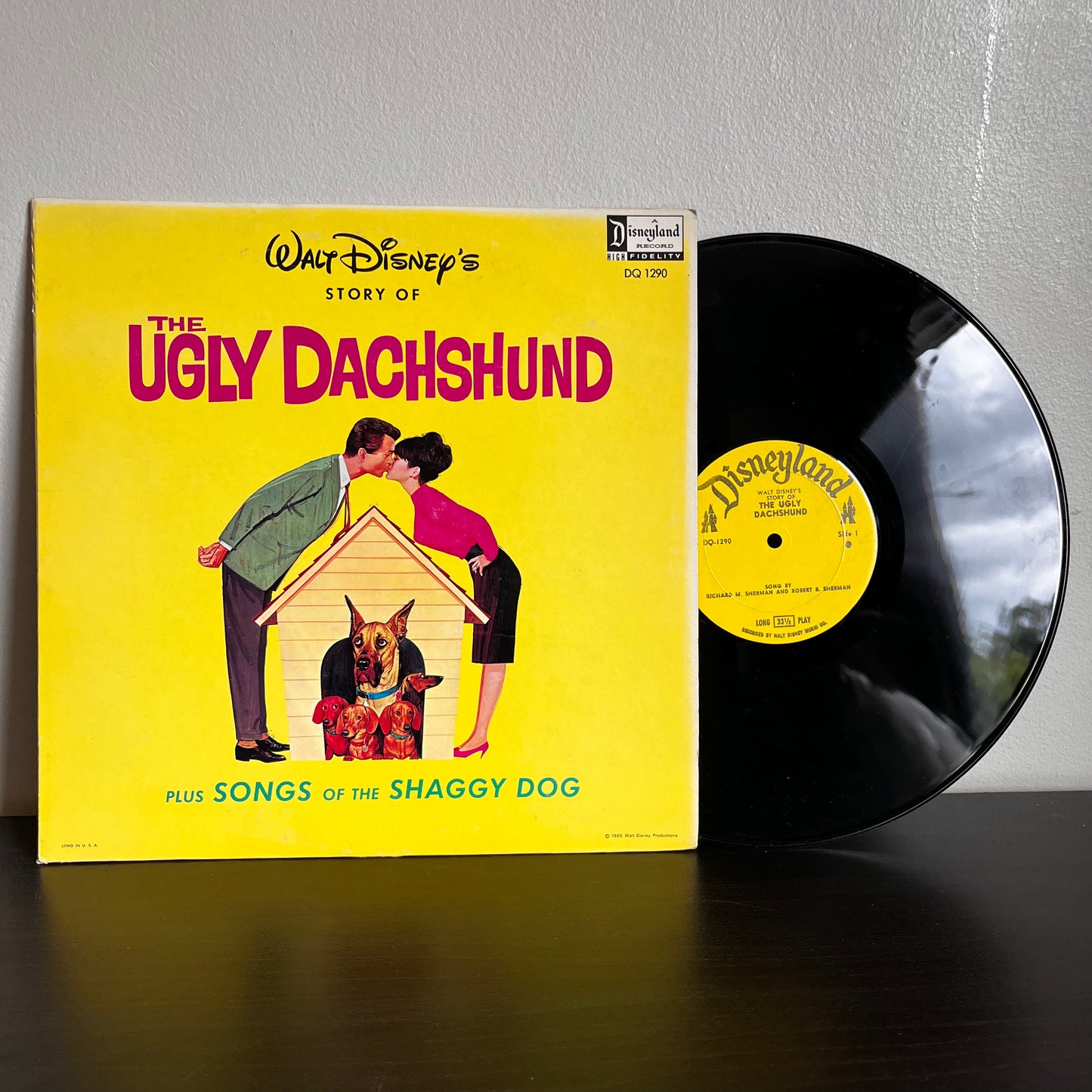 Walt Disney's Story Of The Ugly Dachshund Used Vinyl DQ-1290 VG+