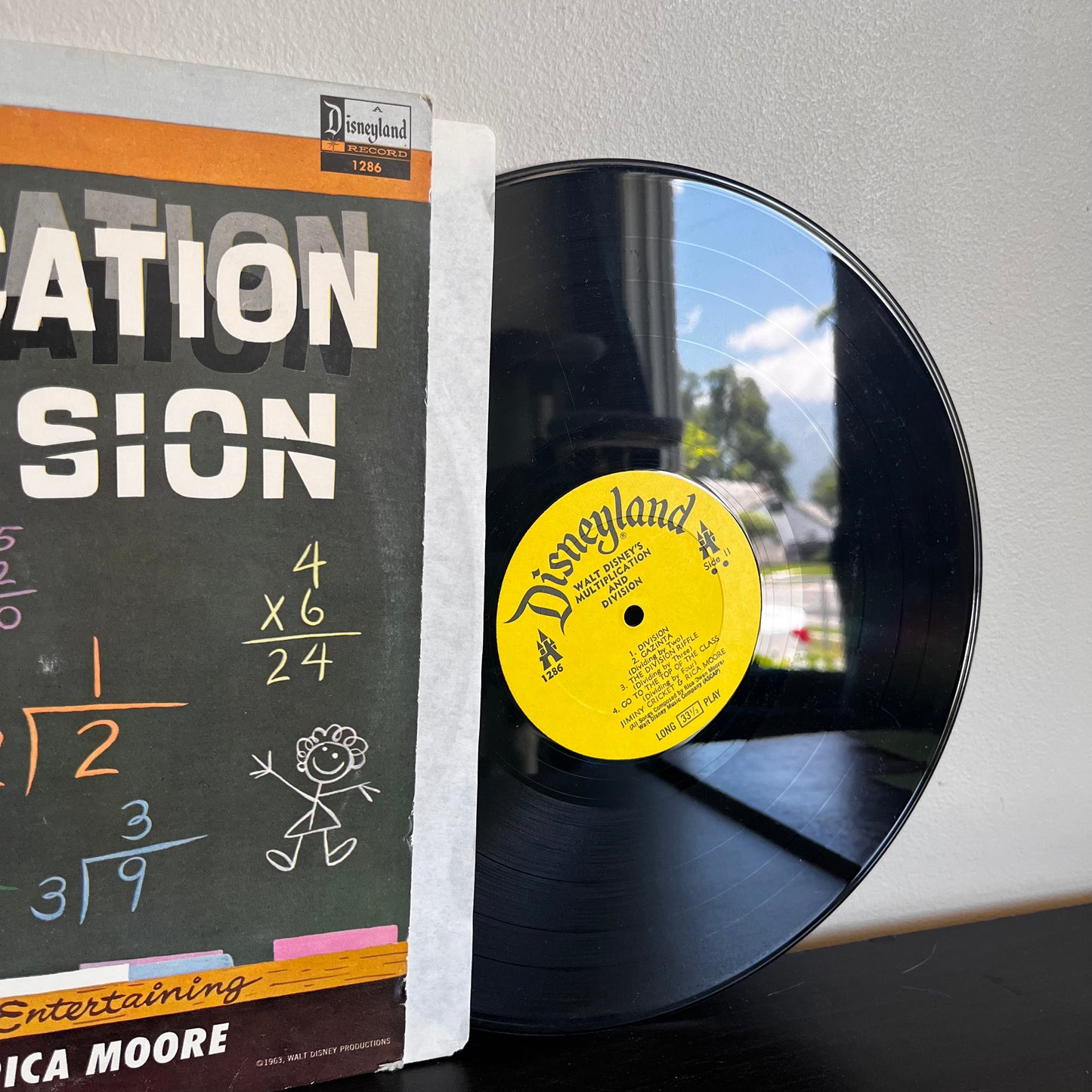 Multiplication and Division - Jimmy Cricket and Rica Moore Used Vinyl 1963 Disneyland Record 1286 VG+