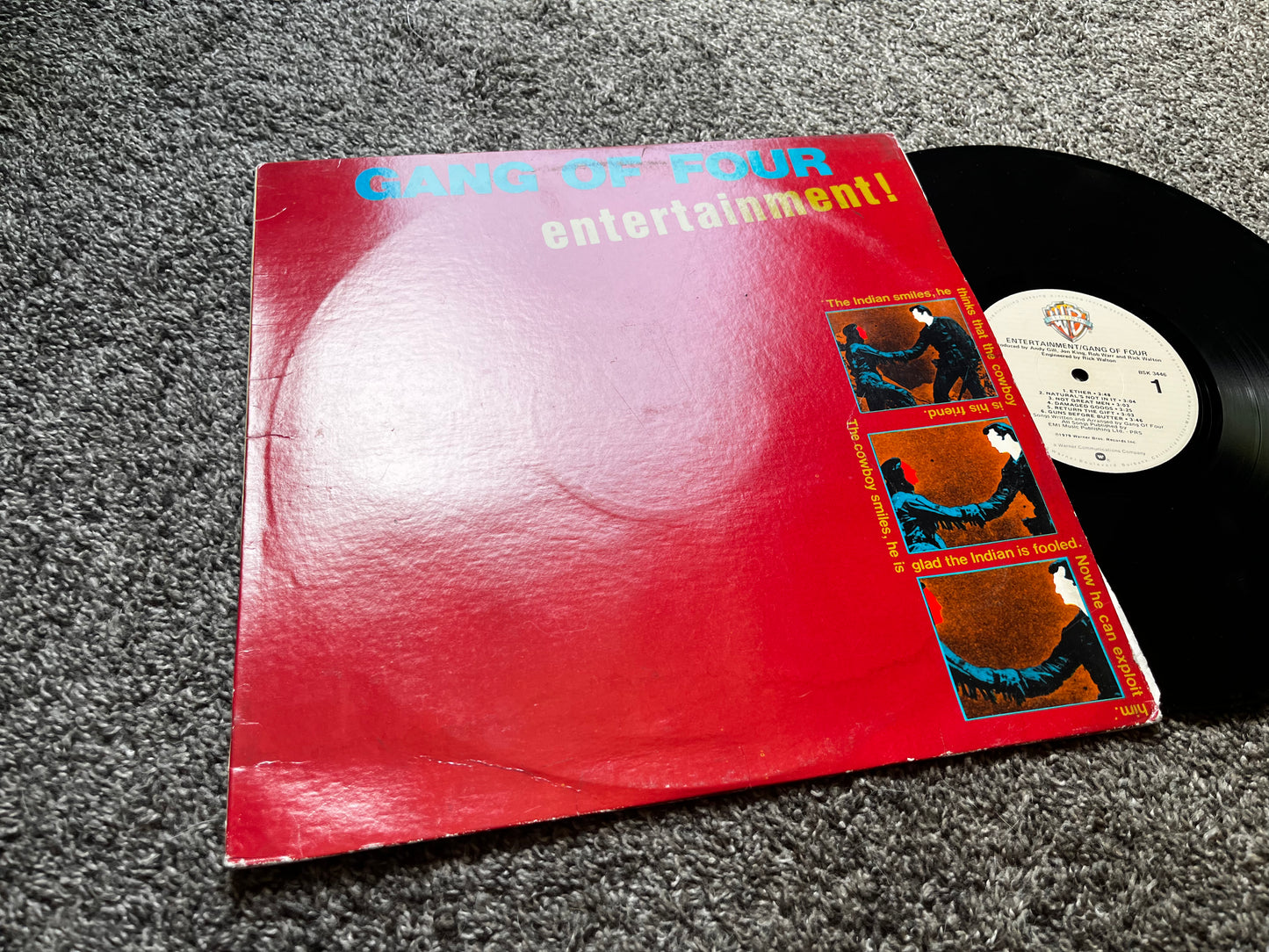 Entertainment! - Gang of Four Vinytl 1979 USA BSK 3446 Used VG