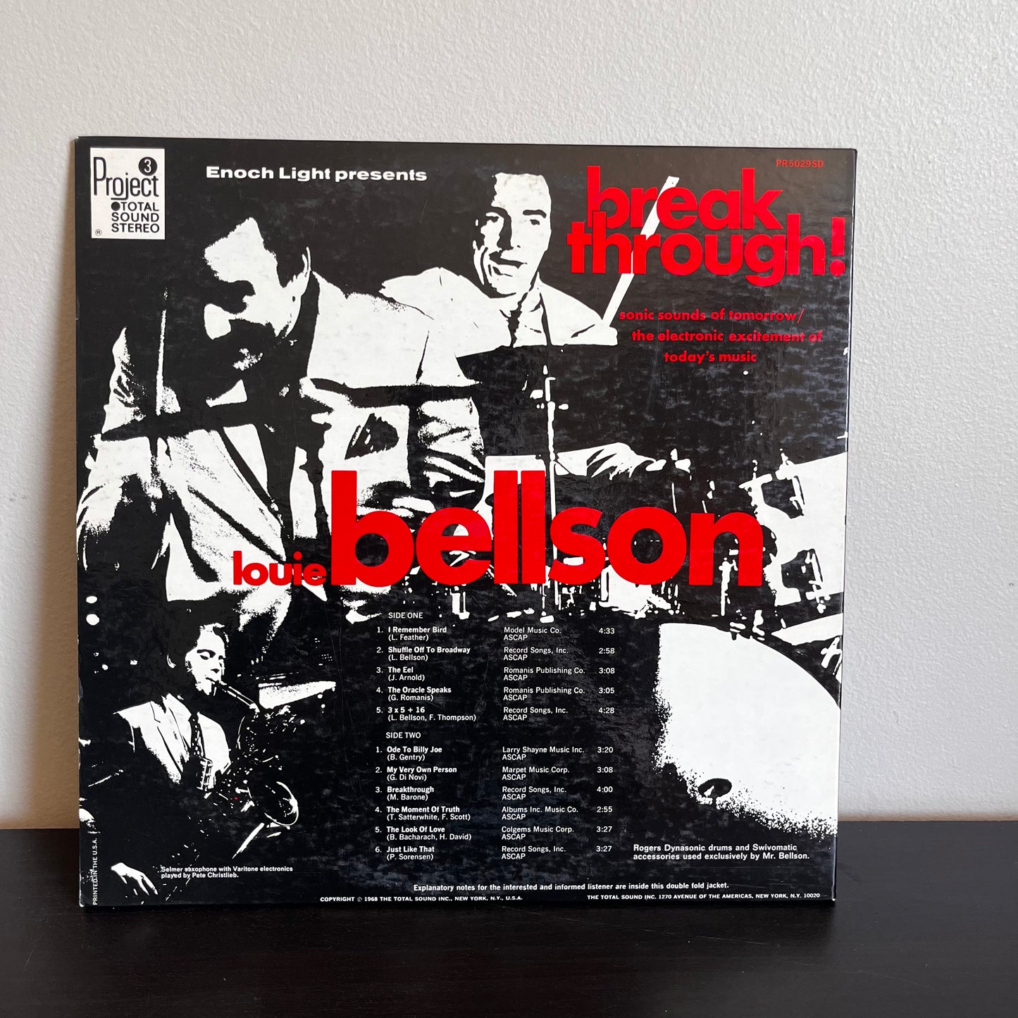 Break Through! - Louie Bellson Used Vinyl PR 5029 SD EX Condition 1968