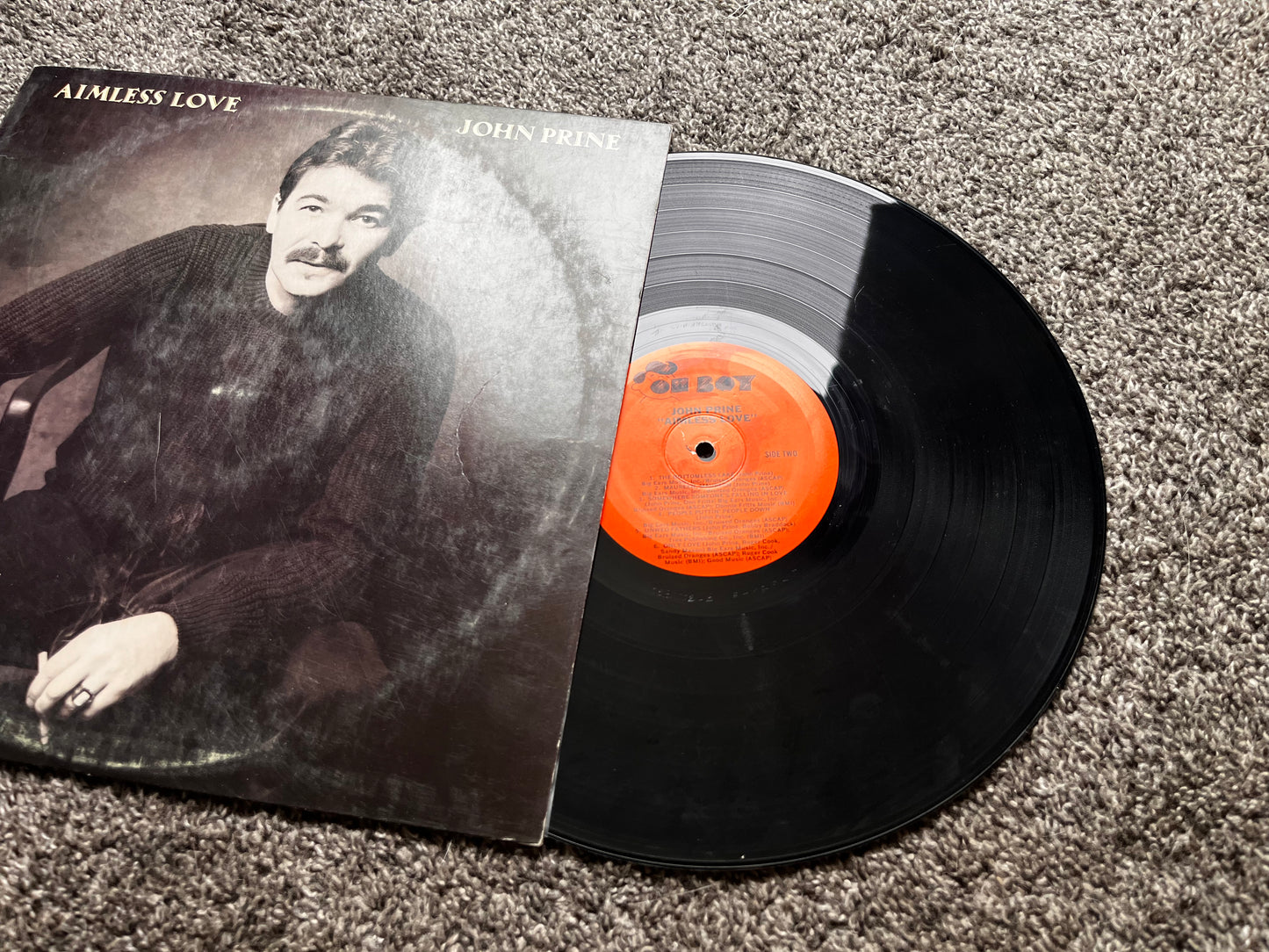 Aimless Love - John Prine Vinyl OBR 002 Used G+