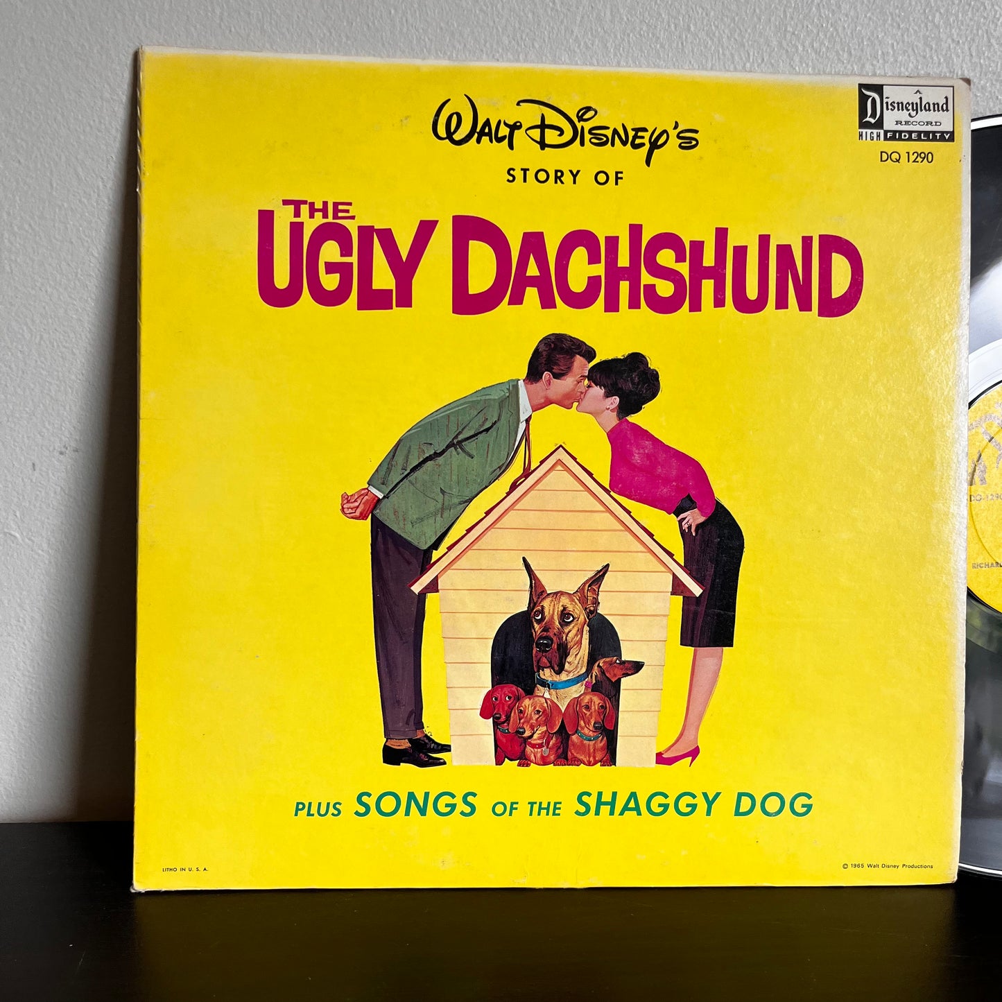 Walt Disney's Story Of The Ugly Dachshund Used Vinyl DQ-1290 VG+