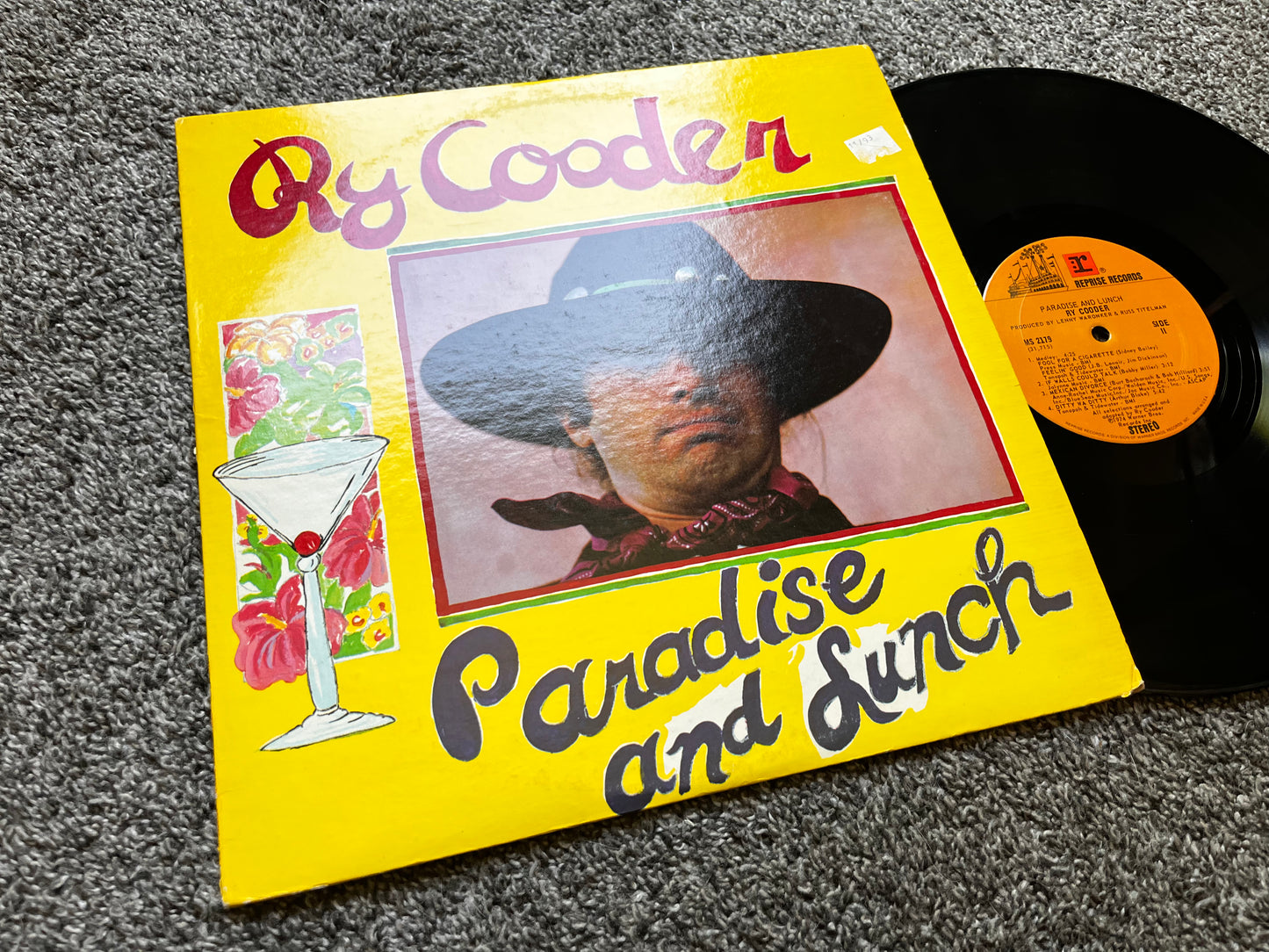 Paradise and Lunch - Ry Cooder Vinyl MS 2179 Used VG+