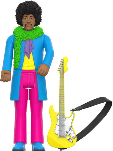 Super7 - Jimi Hendrix ReAction - Jimi Hendrix (Blacklight) [Are You Experienced] (Collectible, Figure, Action Figure)