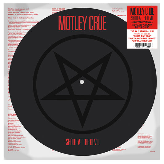 Shout At The Devil (Limited Edition Picture Disc)