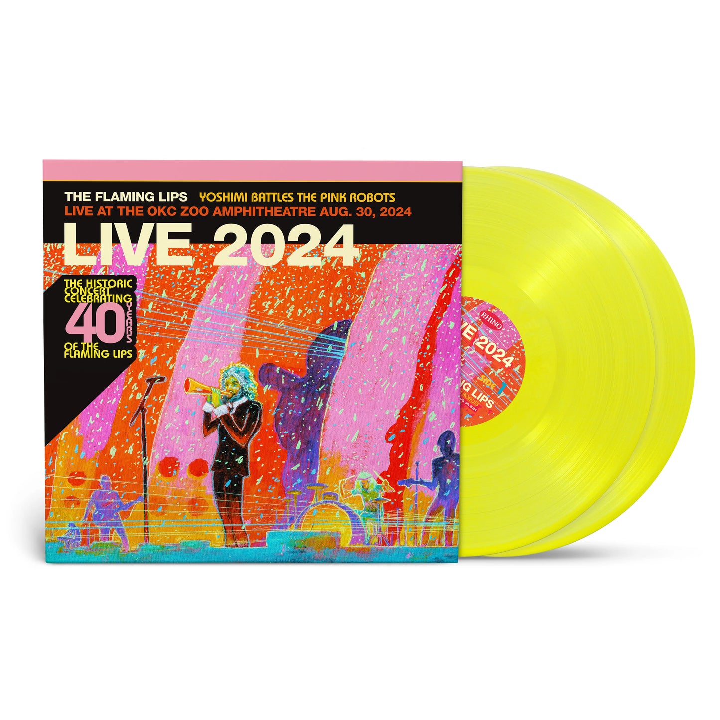 The Flaming Lips — Yoshimi Battles The Pink Robots - 
Live at the Zoo Amphitheatre, 
Oklahoma City, August 30, 2024 (Vinyl LP(x2)) - RSD Black Friday 2025