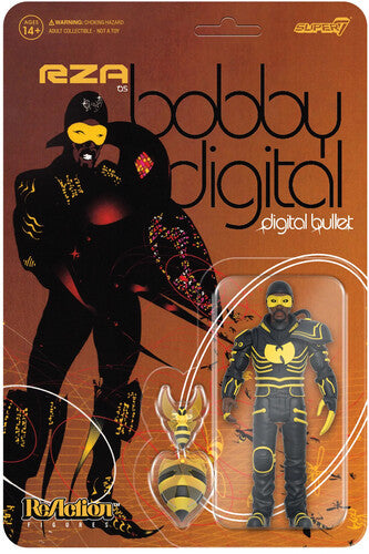 Super7 - RZA ReAction Wave 2 - Bobby Digital (Digital Bullet) (Collectible, Figure, Action Figure)