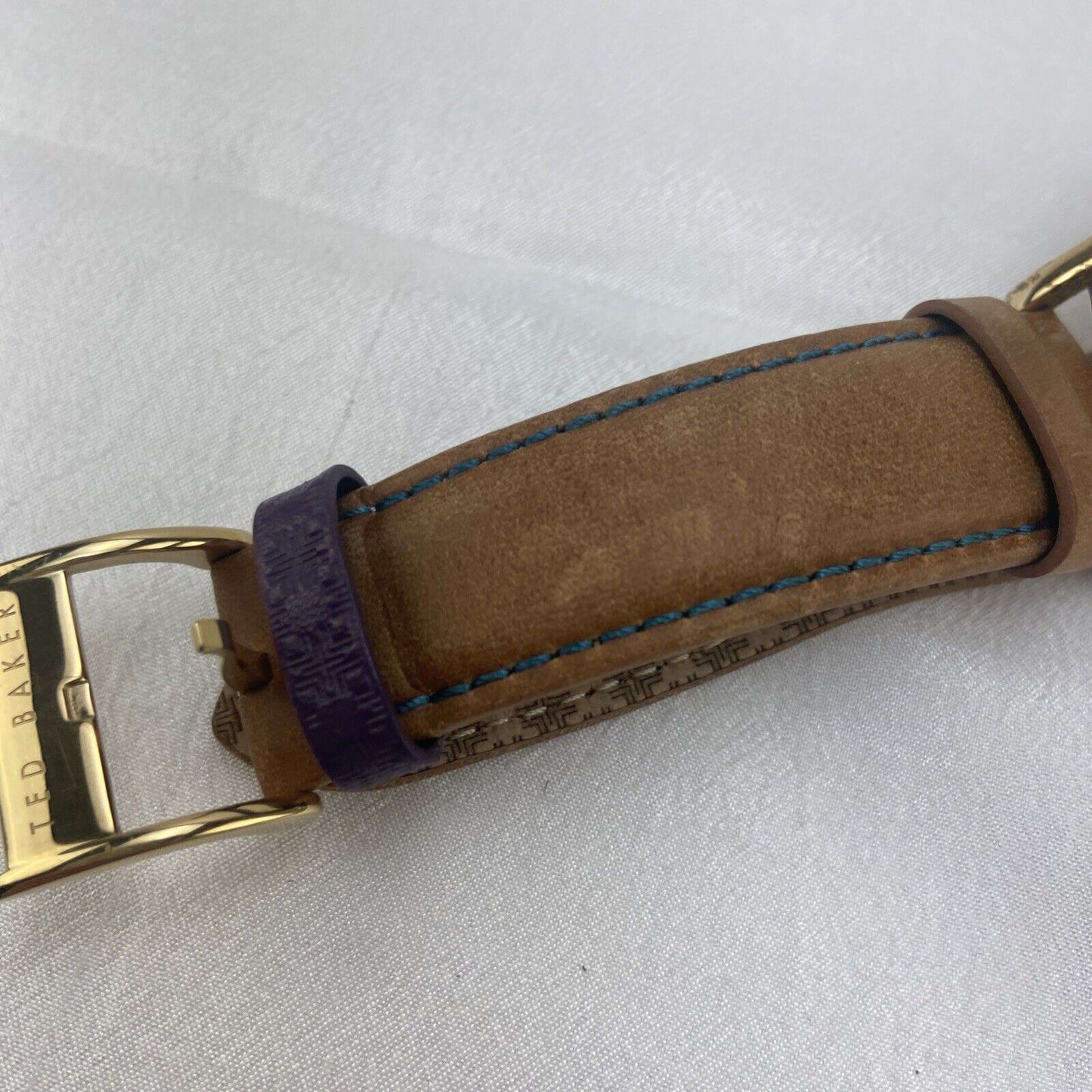 Ted Baker TE15193011 Men's Watch Gold Hamilton Case Used No Box Cracked Works