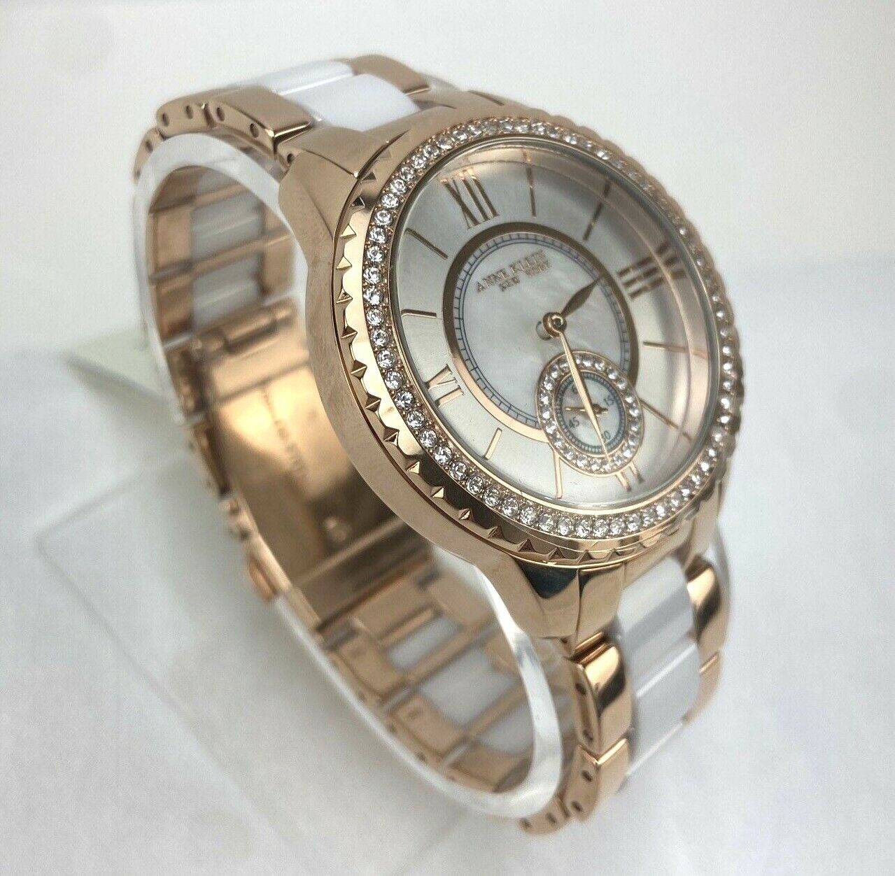 Anne klein 2024 two tone swarovski