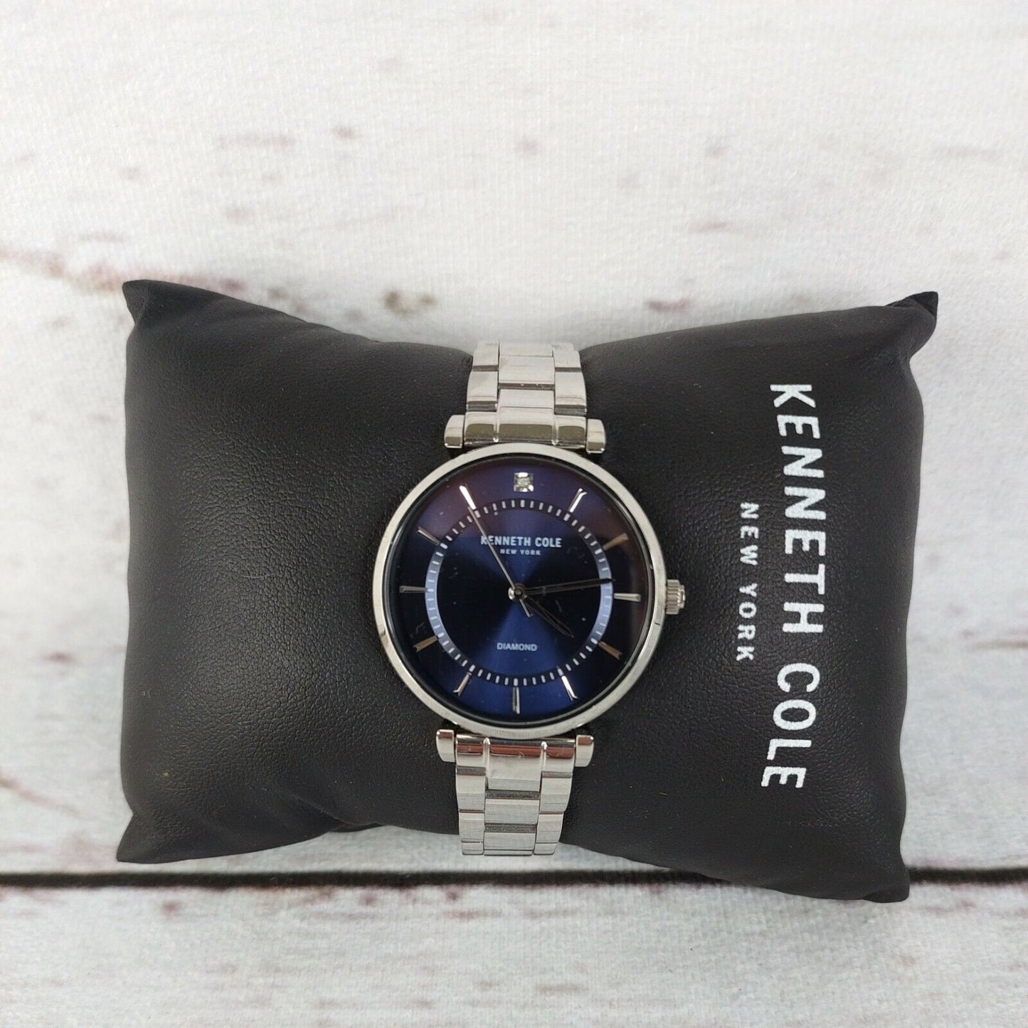 Kenneth Cole KC51114017 Stainless Steel Ladies Blue Quartz Watch New With Tags