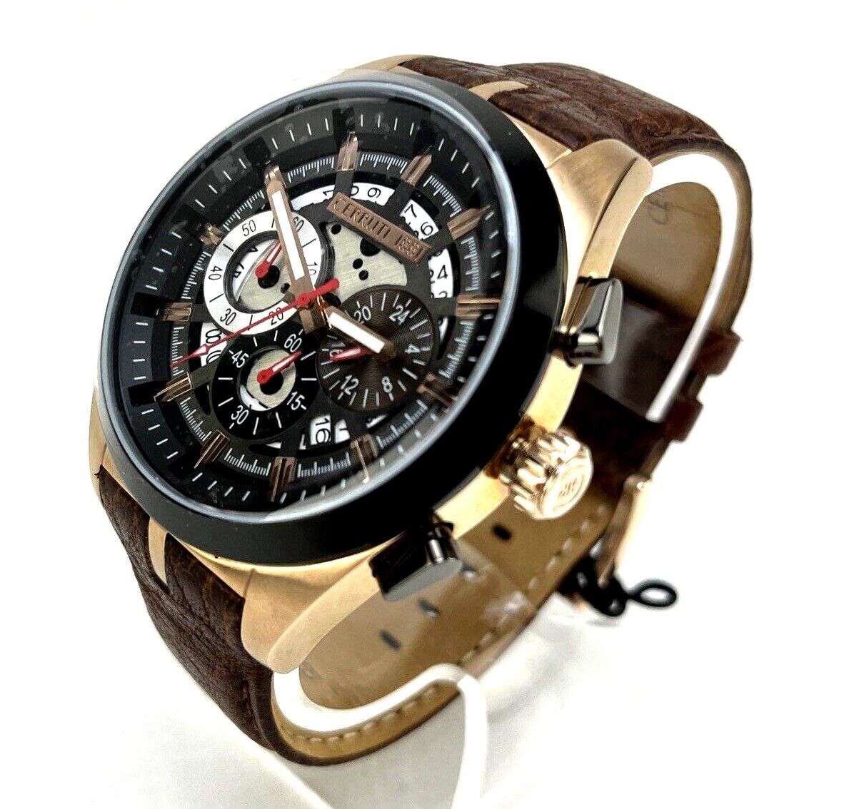 Cerruti CRA28304 Veliero Sport Classic Chronograph Men's Watch New Box Damage