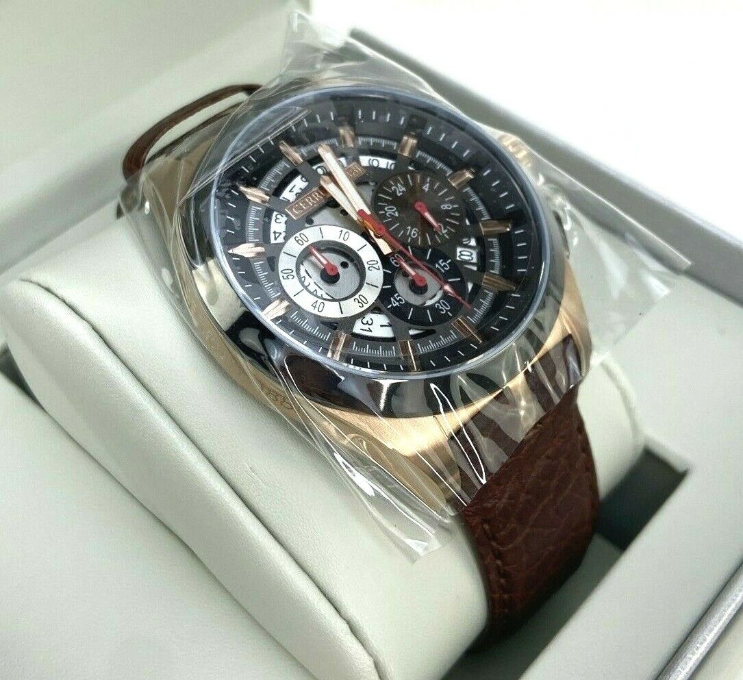 Cerruti CRA28304 Veliero Sport Classic Chronograph Men's Watch New Box Damage