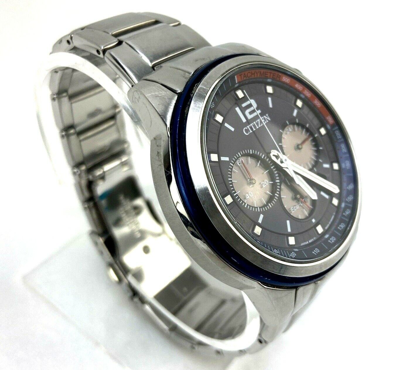 Citizen CA4031-58L Eco Drive Tachymeter Stainless Steel Chronograph Men's Watch