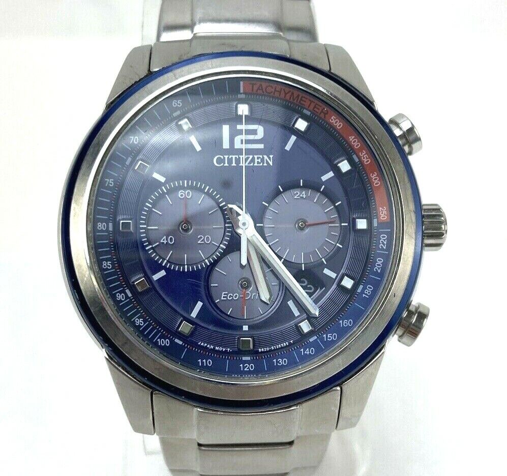 Citizen CA4031-58L Eco Drive Tachymeter Stainless Steel Chronograph Men's Watch