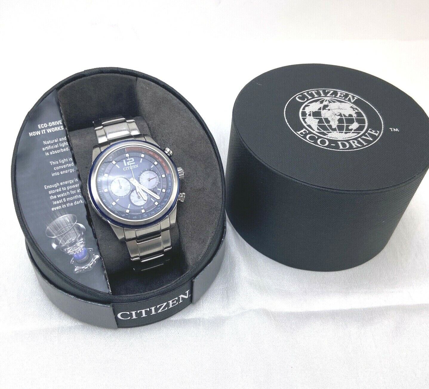 Citizen CA4031-58L Eco Drive Tachymeter Stainless Steel Chronograph Men's Watch