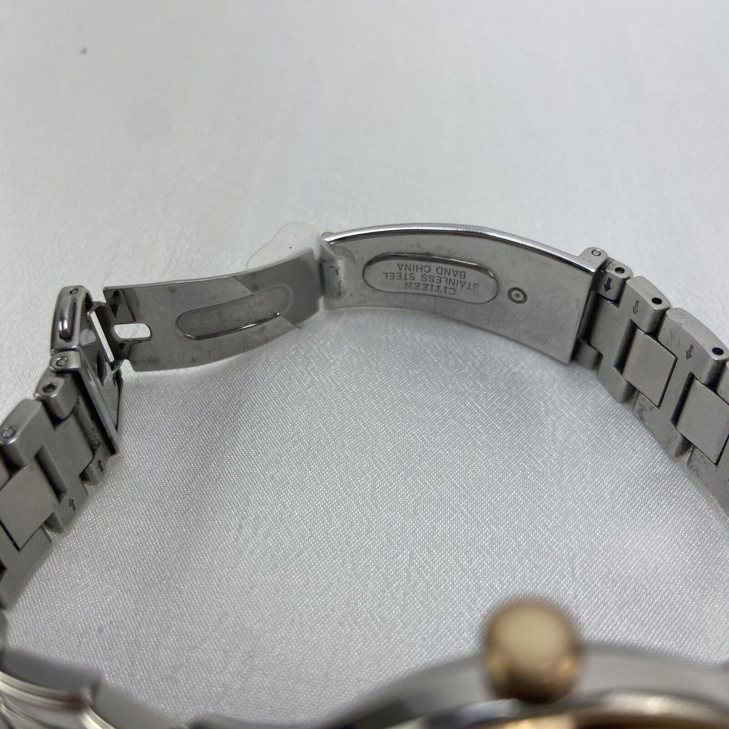 Citizen FD2018-56A Eco-Drive Two Tone Crystal Ladies Watch V179 Used Works