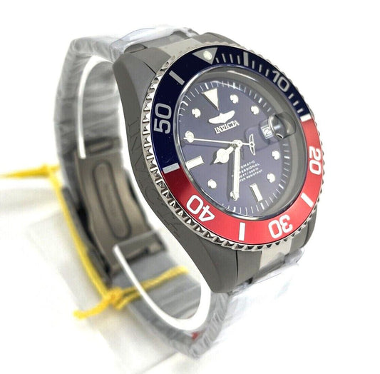 Invicta 36362 45mm Men's Titanium Auto Pro Diver Coin Edge Pepsi Color New Works