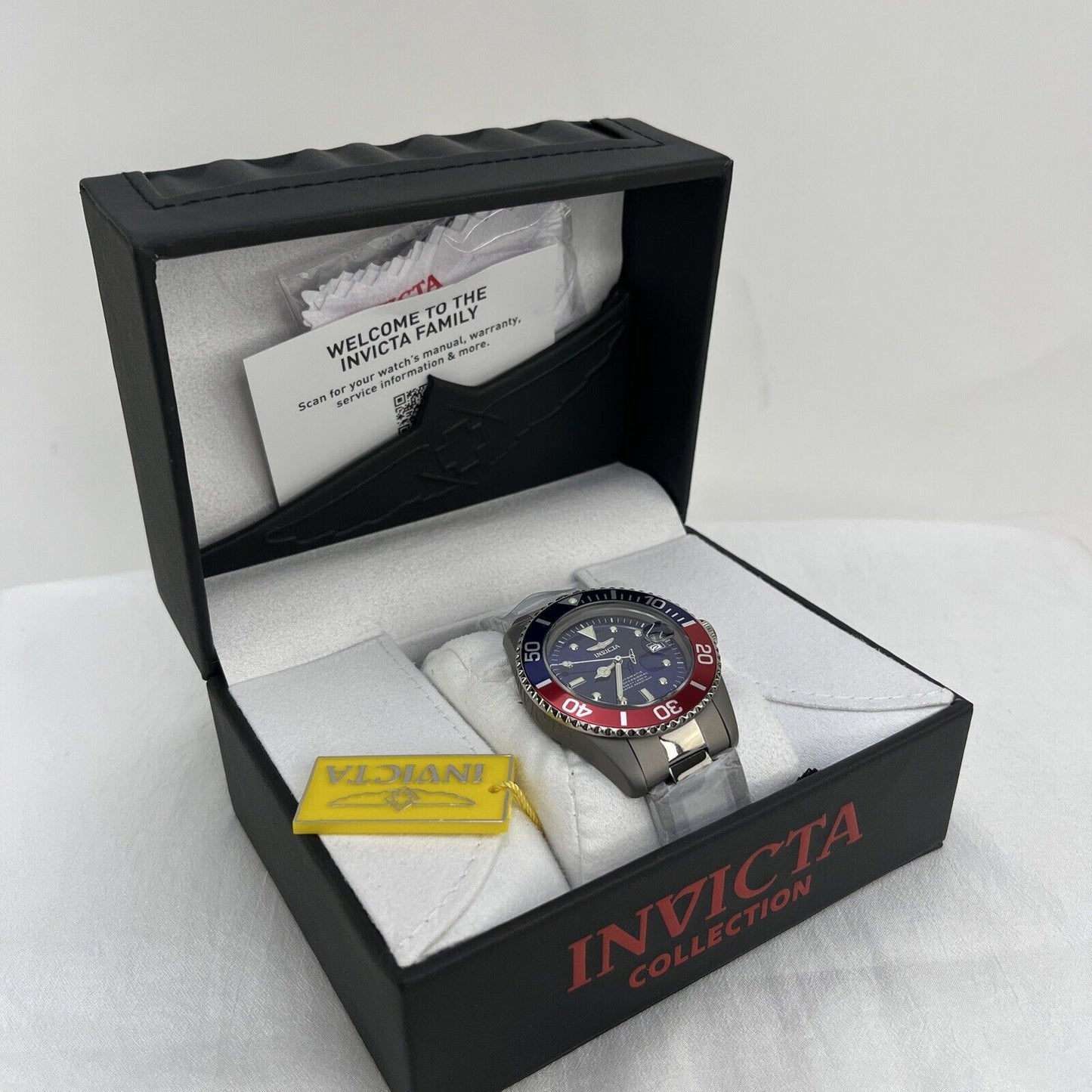 Invicta 36362 45mm Men's Titanium Auto Pro Diver Coin Edge Pepsi Color New Works