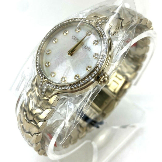 Cerruti 1881 CRM28103 Aurina Swarovski Crystals Gold-Tone Women's Watch New Tags