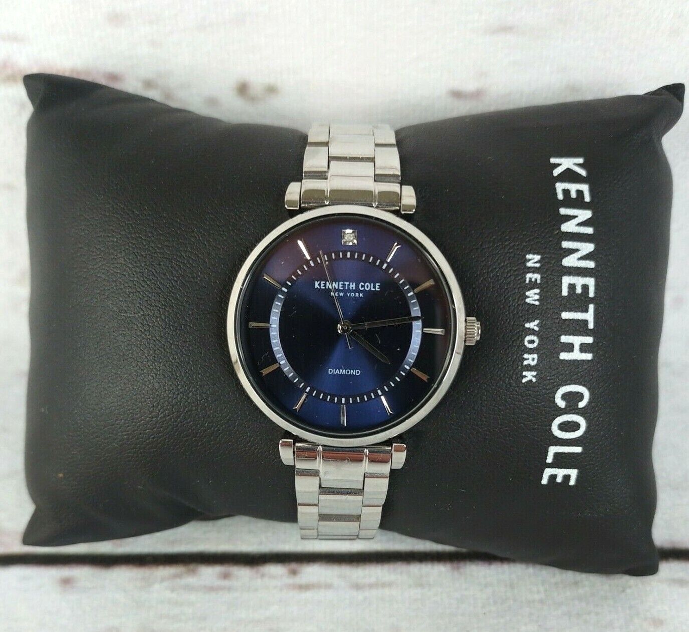 Kenneth Cole KC51114017 Stainless Steel Ladies Blue Quartz Watch New With Tags