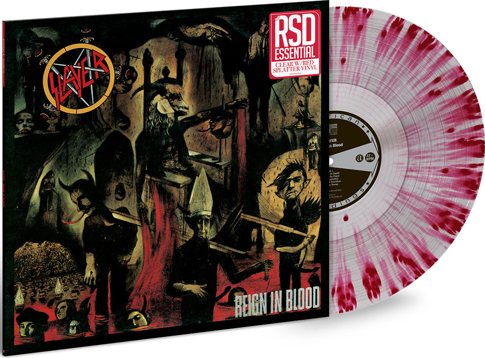 REIGN IN BLOOD Clear w/ Red Splatter INDIE