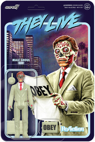 Super7 - They Live ReAction Wave 2 - Male Ghoul (Glow) (Collectible, Figure, Action Figure)