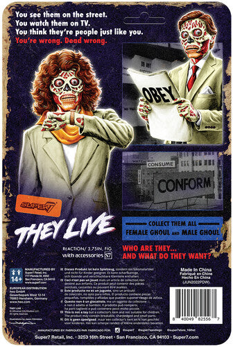 Super7 - They Live ReAction Wave 2 - Male Ghoul (Glow) (Collectible, Figure, Action Figure)