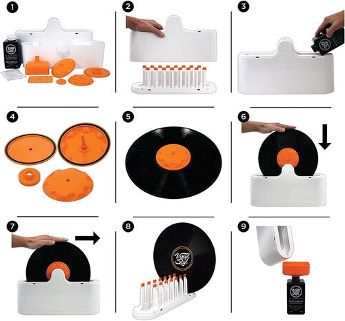 Vinyl Styl® Deep Groove Record Washer System - For 7/10/12 Inch (White)