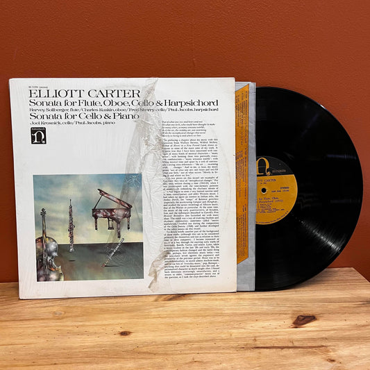 Elliott Carter - Sonata for Flute, Oboe.. Sonata for Cello & Piano H-71234 Used Vinyl