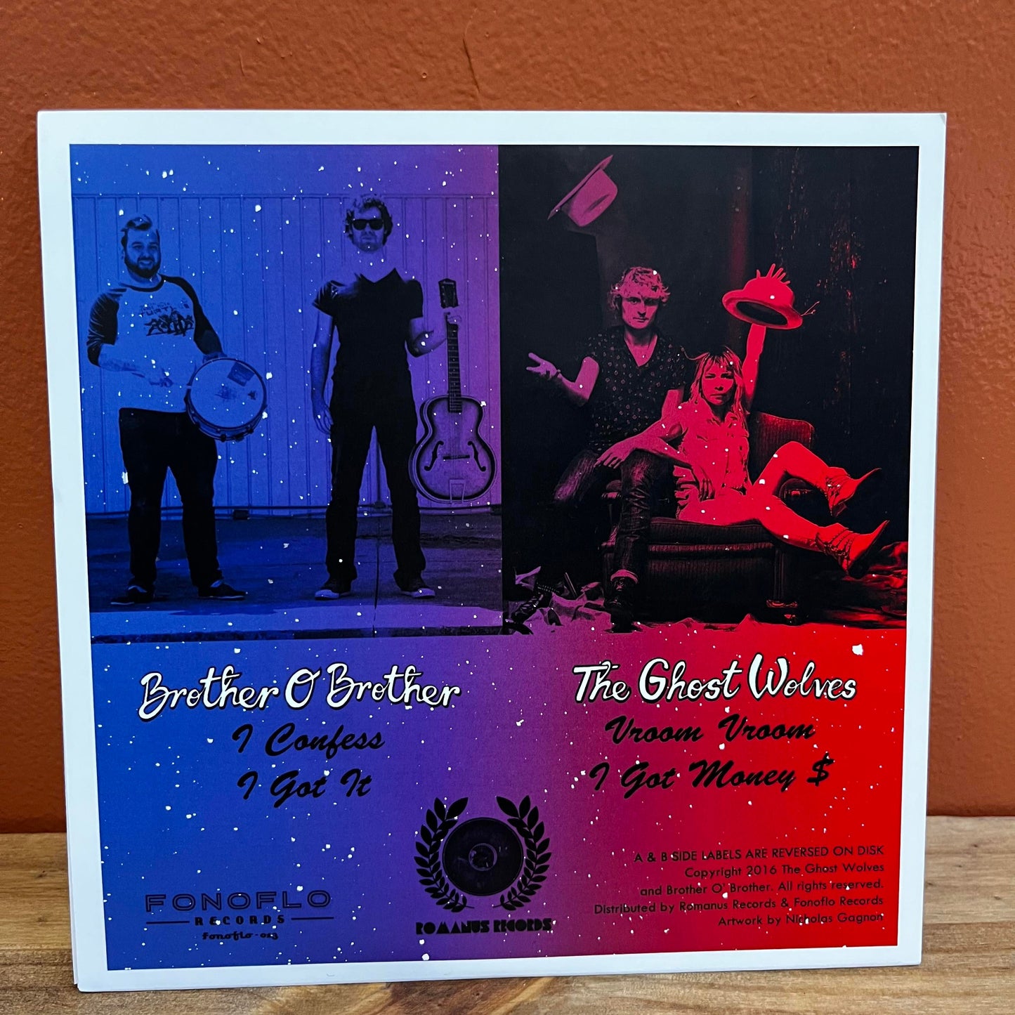Brother O Brother/The Ghost Wolves 7" Vinyl NM Splatter
