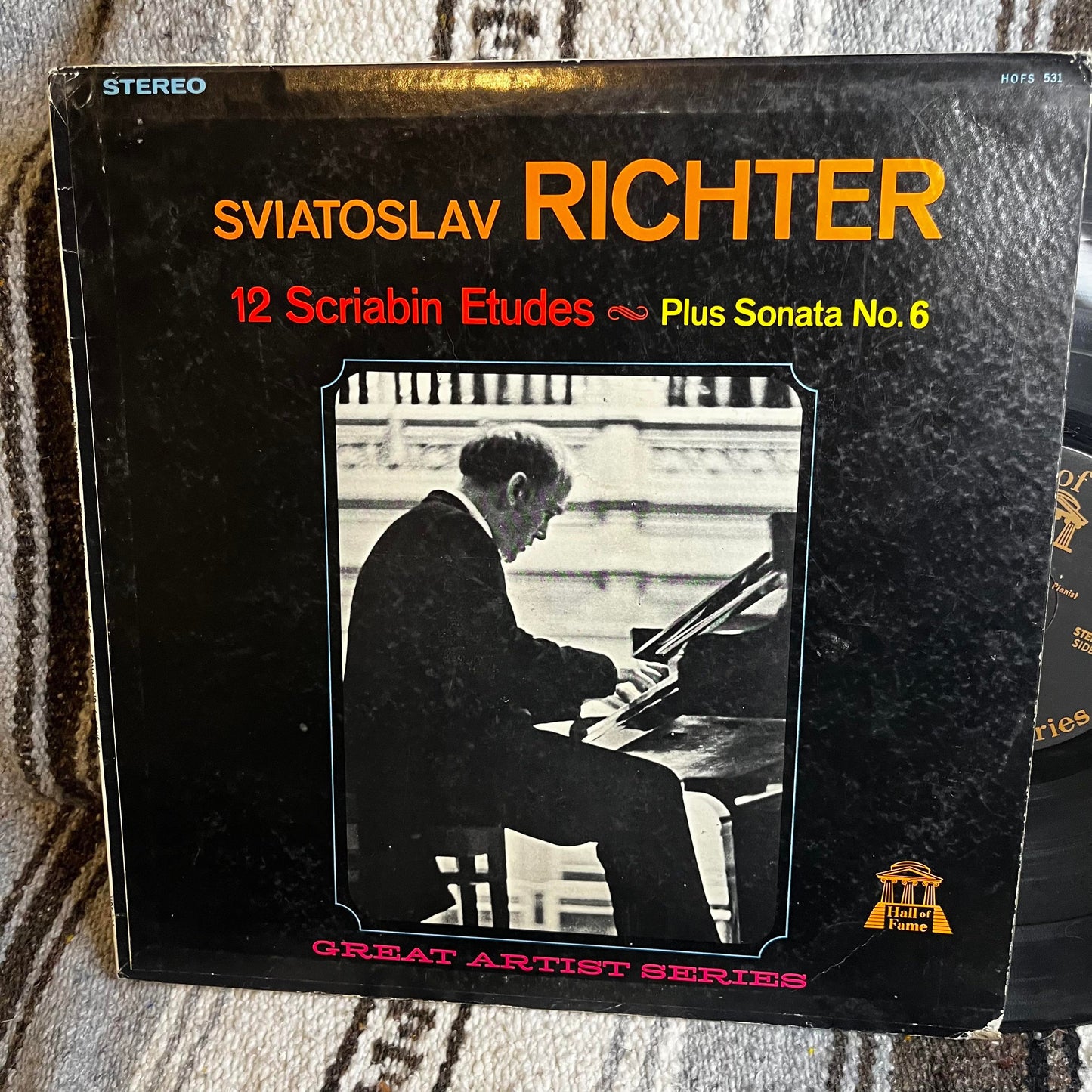 Sviatoslav RICHTER 12 Scriabin FEtudes - Plus Sonata No. 6 Great Artist Series Vinyl HOFS 531 Used
