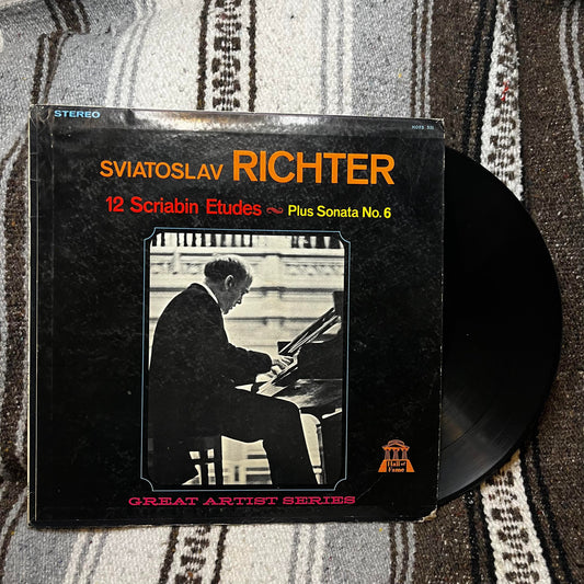 Sviatoslav RICHTER 12 Scriabin FEtudes - Plus Sonata No. 6 Great Artist Series Vinyl HOFS 531 Used