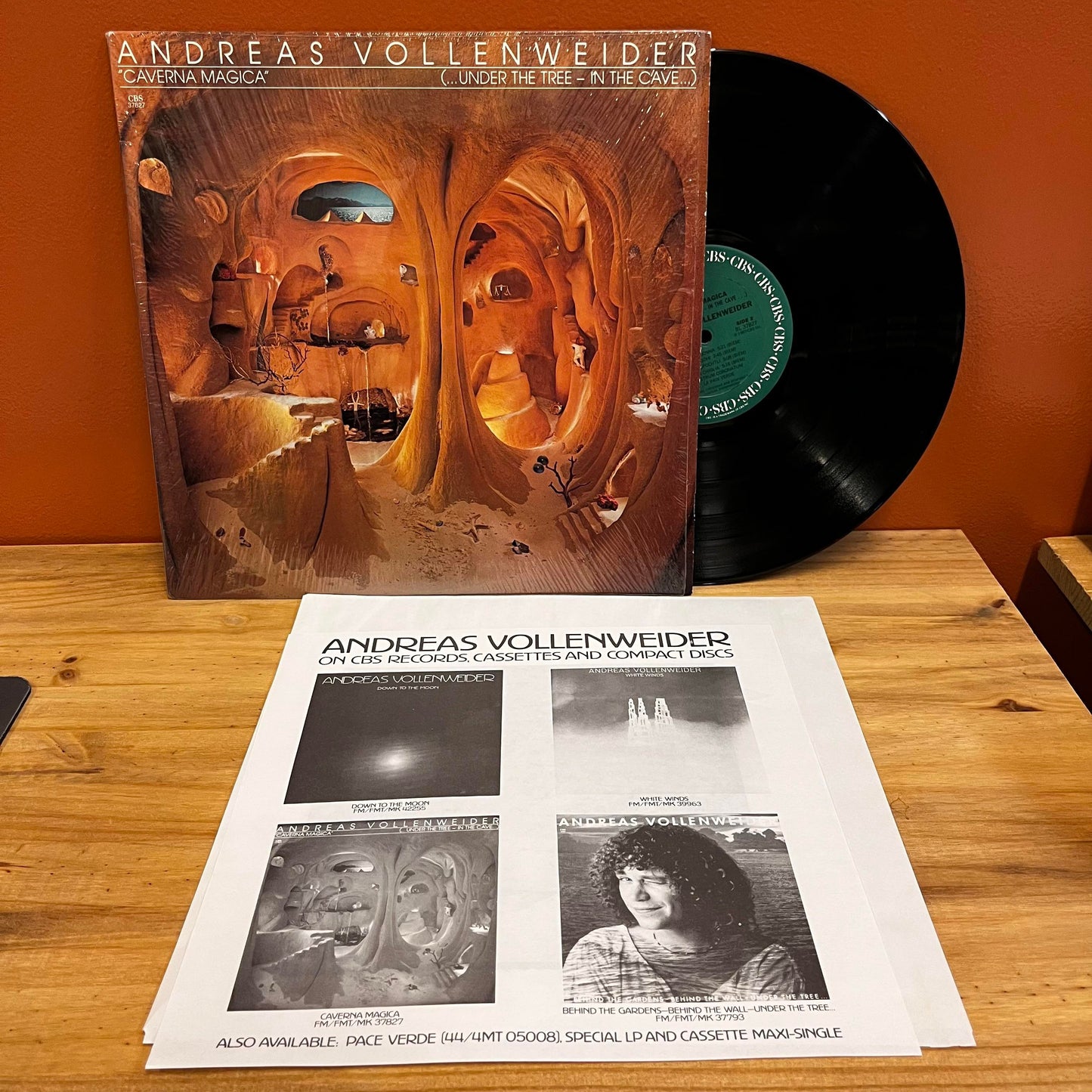 "Caverna Magica" (Under The Tree - In The Cave) Andreas VollenWeider Vinyl CBS 37827