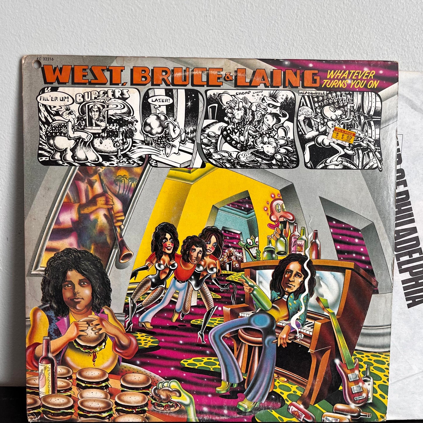 Whatever Turns You On - West, Bruce & Laing KC 32216 Used Vinyl VG/VG+