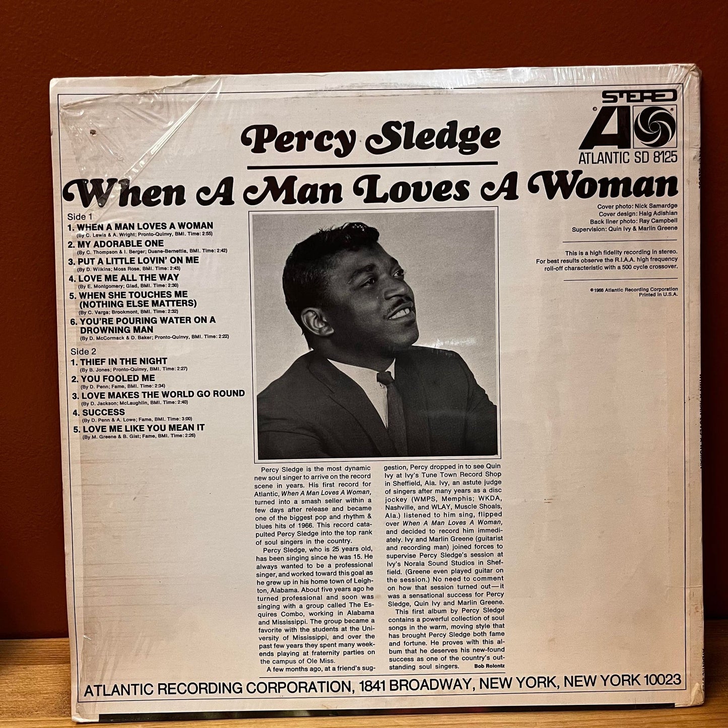 When A Man Loves A Woman - Percy Sledge SD 8125 Used Vinyl NM