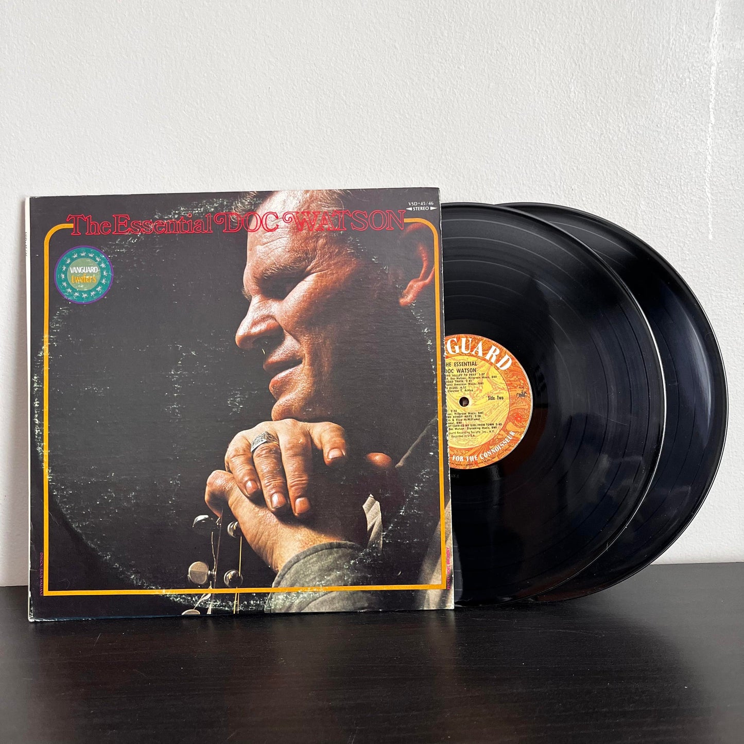 The Essential Doc Watson Vanguard Twofers VSD 45/46 1973 Gatefold Vinyl VG