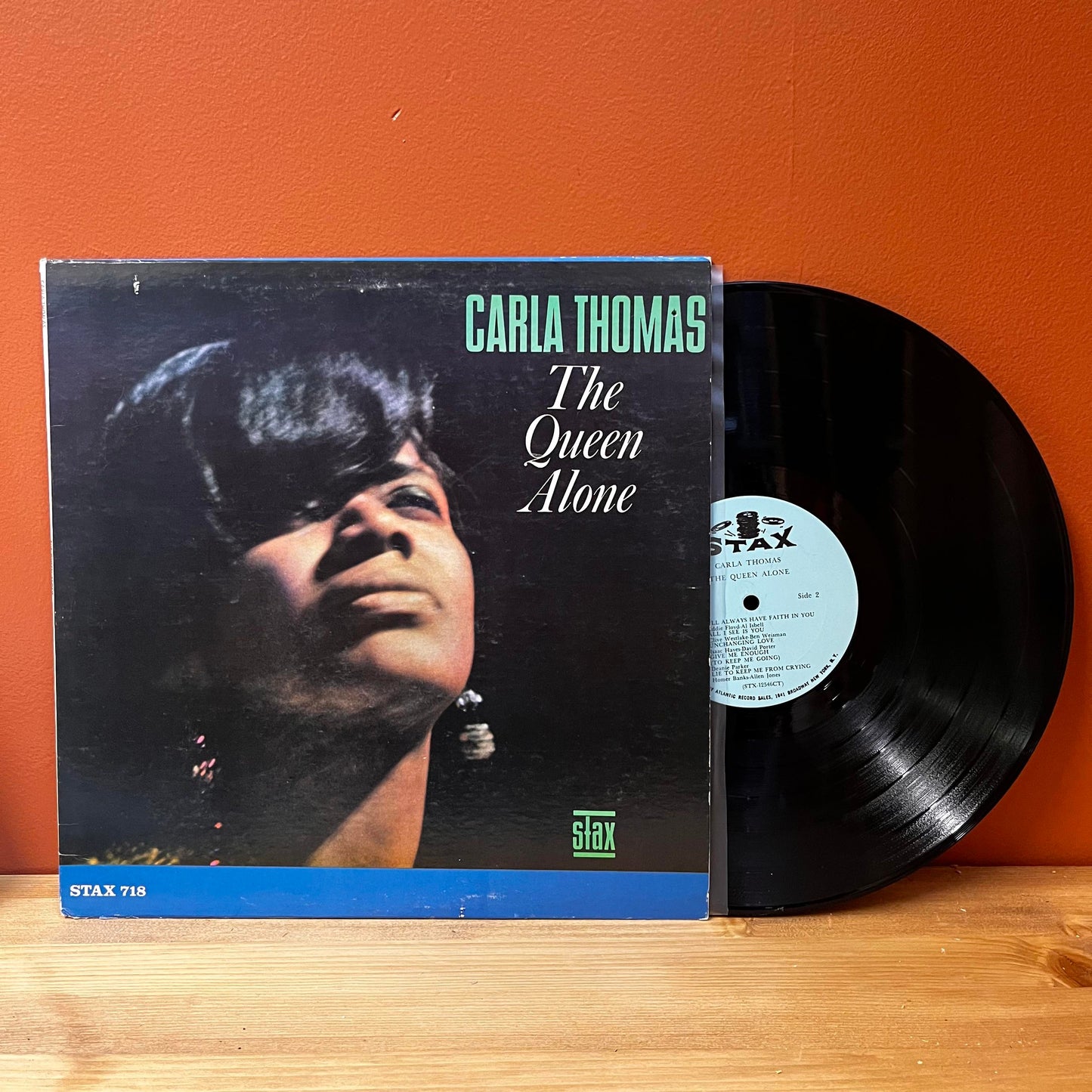 The Queen Alone - Carla Thomas STAX 718 Used Vinyl VG+