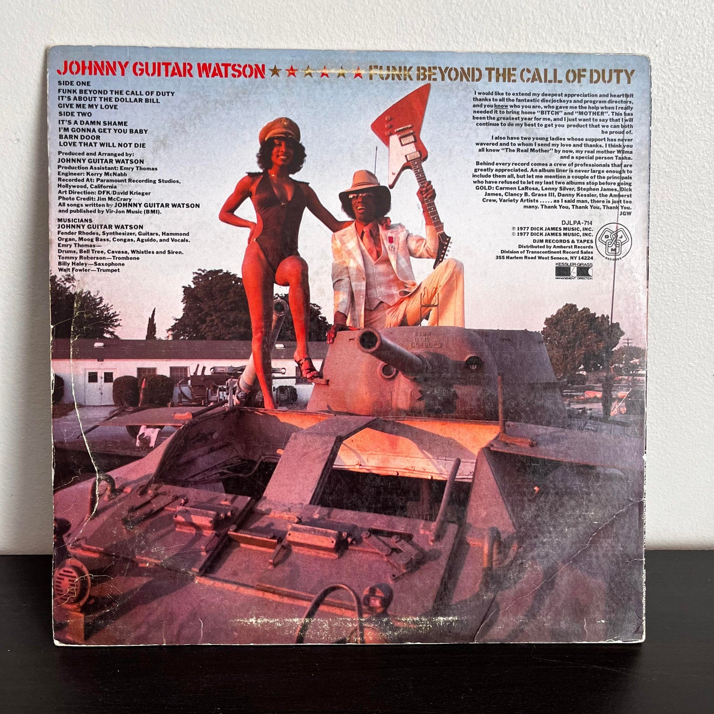 Funk Beyond The Call of Duty - Johnny Guitar Watson DJLPA-714 Vinyl Good
