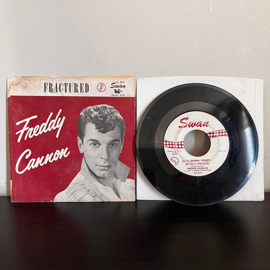 Freddy Cannon "Way Down Yonder in New Orleans" 45 RPM Swan 4043 Vinyl VG+