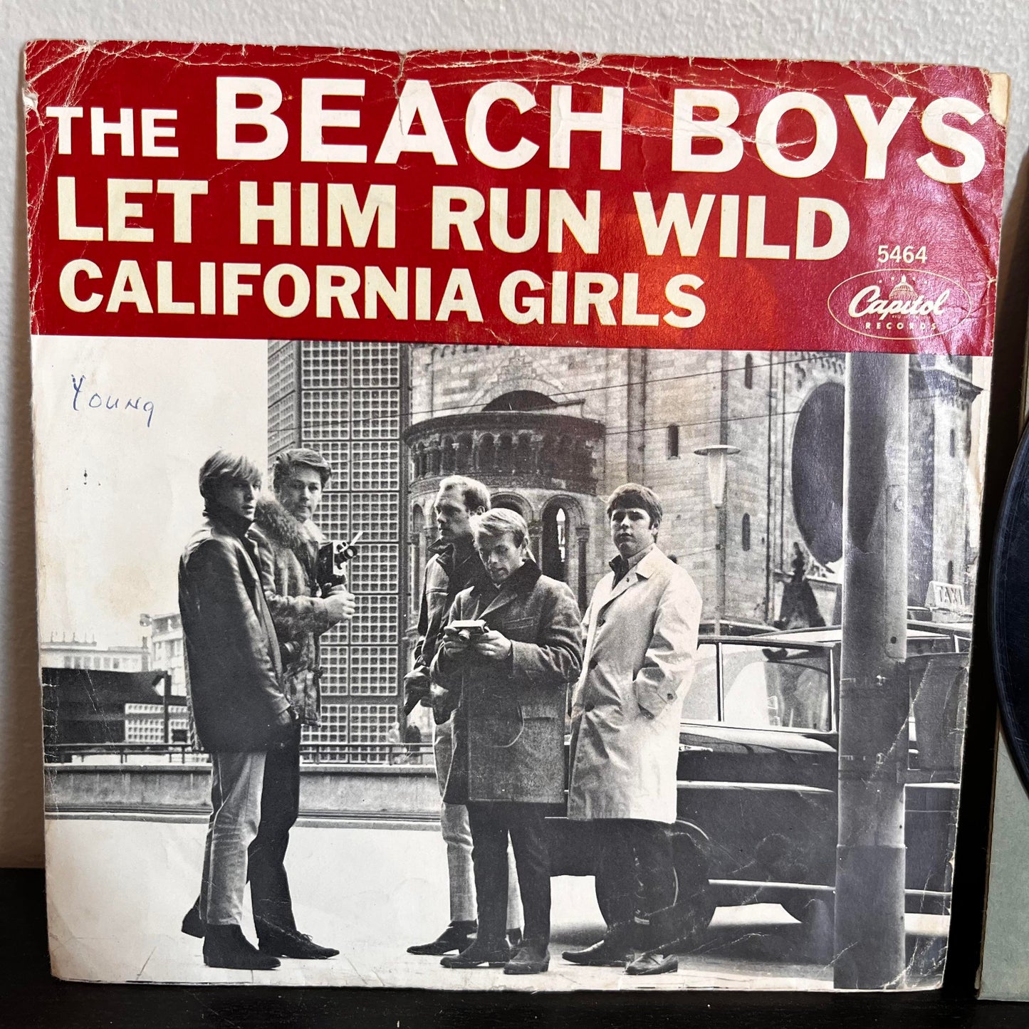 The Beach Boys California Girls/Let Him Run Wild 7" 45RPM Vinyl Capitol 5464 VG+