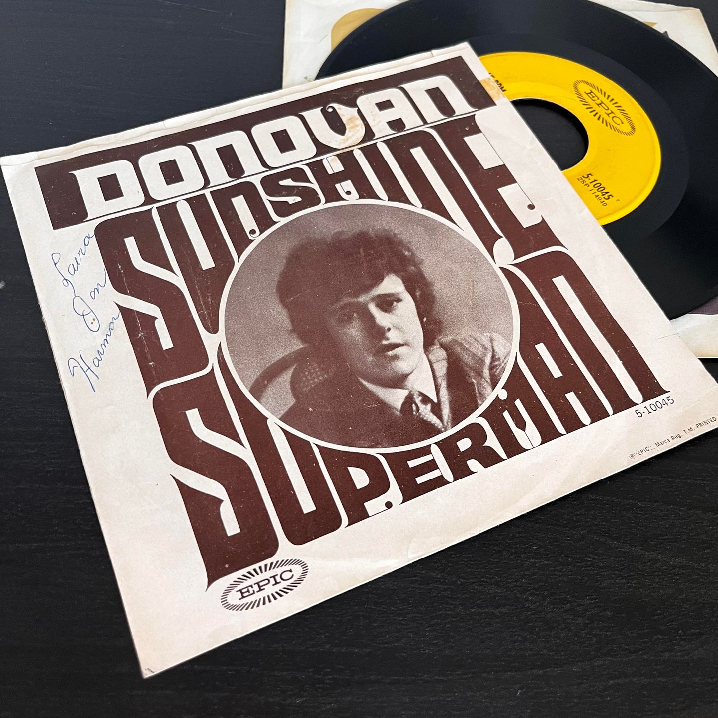 Donovan Sunshine Superman/The Trip 7" 45 Vinyl Epic 5-10045 EX