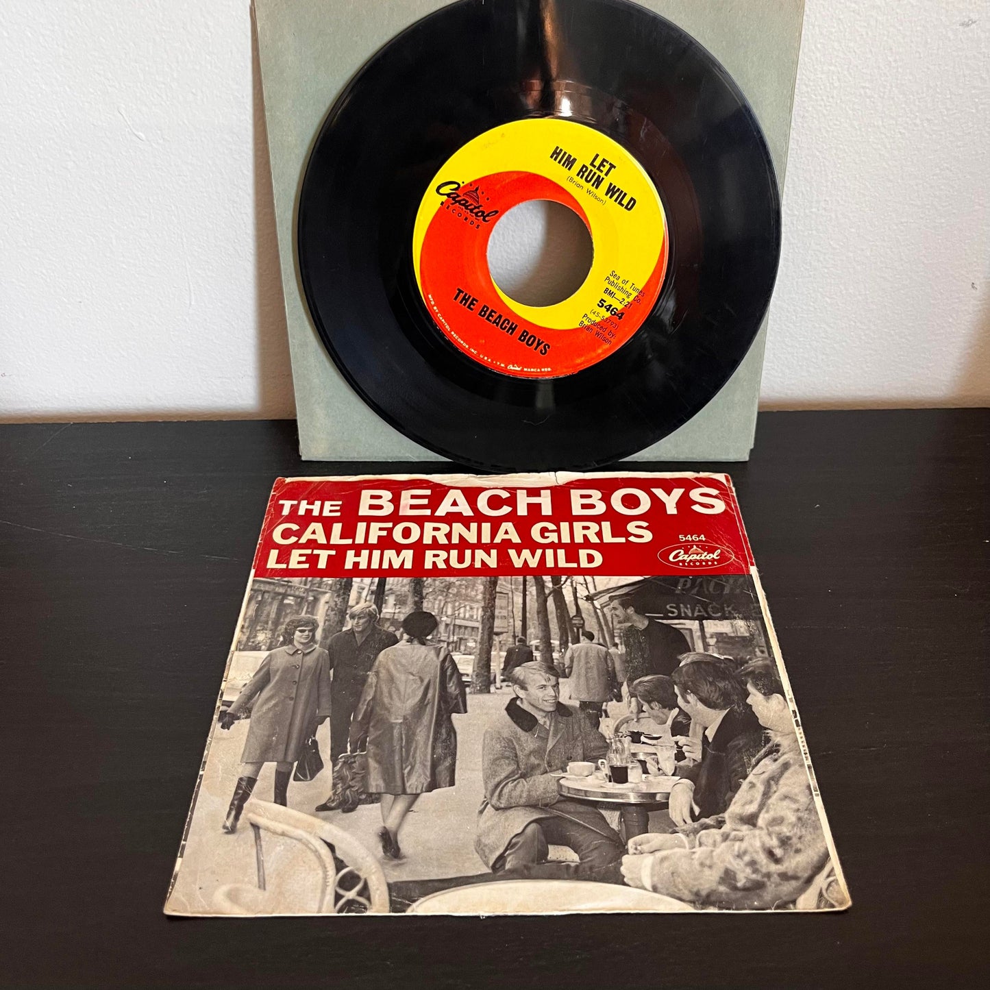 The Beach Boys California Girls/Let Him Run Wild 7" 45RPM Vinyl Capitol 5464 VG+