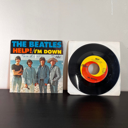 The Beatles Help!/I'm Down 7" 45RPM Vinyl Capitol 5476 With Sleeve VG+