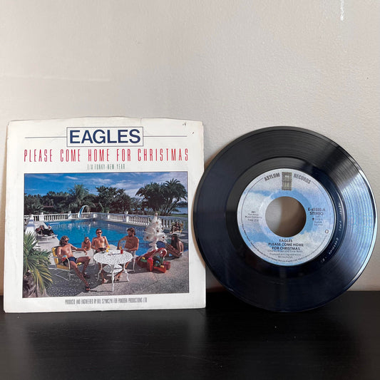 Eagles Please Come Home For Christmas B/W Funky New Year E-45555-A NM